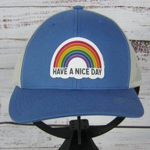 Have A Nice Day High Jinks Trucker Snapback Rainbow Hat